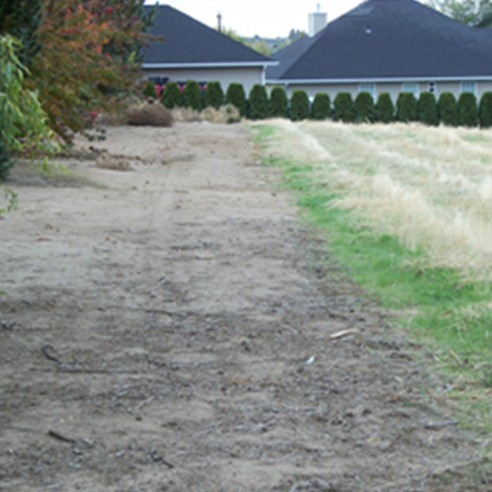 bare ground by adding sterilant to create fire break